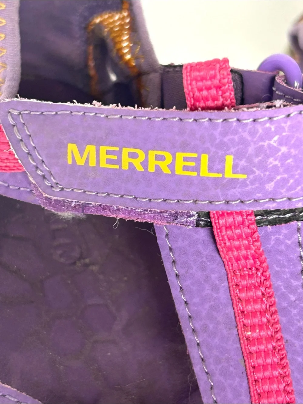 Merrell Dragonfly Sport Sandals Kids Youth Girls Size 3 M Purple/Orange